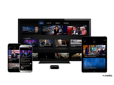MSNBC Multi-Platform Apps app ui ux web