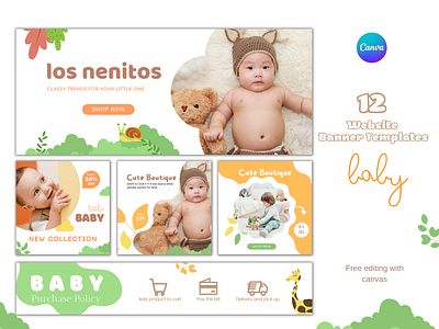 Banner Website Shopify for Baby