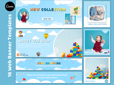 Kids website banner Shopify