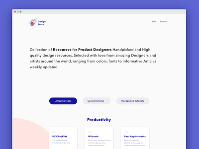 Landingpage Design Force in Progress app design clean design design pracitice flat illustration logo minimal product design productdesign sketch typography ui ux uxui web