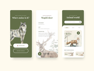 Who’s voice/noise is it ? Shazam for Animals. app app design branding design product design productdesign typography ui ux uxui