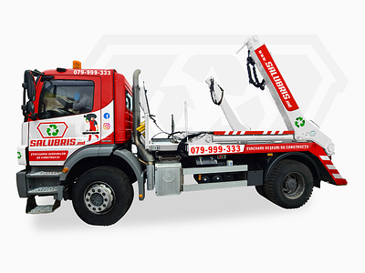 Skip loader truck branding branding container dumper dumpster loader lorry skip skip carrying truck vehicle wrap wrap design wrapping