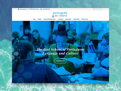 Website Home Page - Português Et Cetera design desktop graphic home homepage responsive school web website wireframe