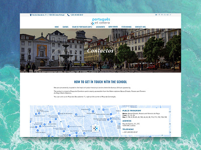 Website Responsive Page - Português Et Cetera design desktop graphic homepage page responsive school web website wireframe