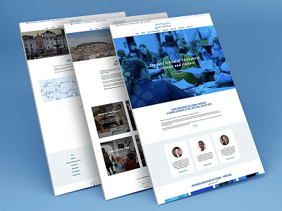 Website Pages - Português Et Cetera design desktop graphic home homepage responsive school web website wireframe