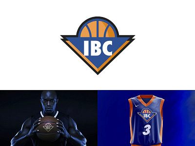 IBC Brand Identity application ball basket basketball branding design graphic logo nba