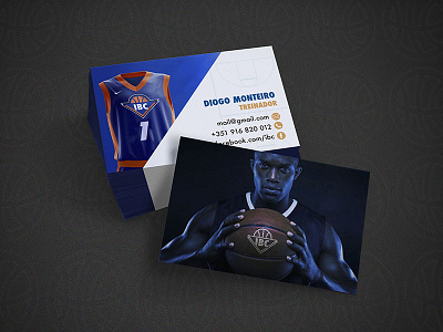 IBC Business Cards Design application ball basket basketball branding cards design graphic logo nba