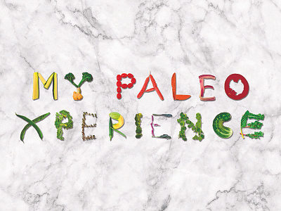Logo for an Instagram page: Mypaleoxperience branding cooking design diet food graphic insta instagram logo paleo typography