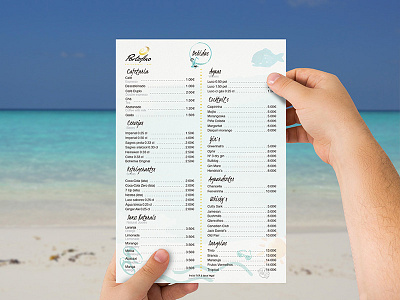 Vertical Restaurant Menu for Portofino communication design graphic menu mockup restaurant restaurant design typography