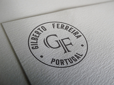 Logo of Gilberto Ferreira Portugal knife maker Blacksmith blacksmith branding communication design graphic icon knife knifes logo maker making mockup paper typography