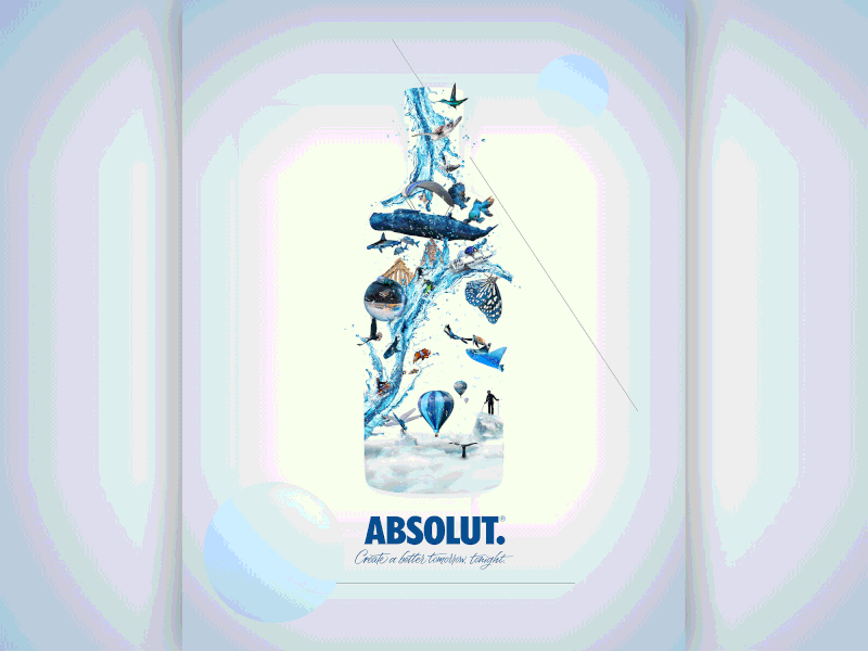 Absolut creative competition build absolute building communication design graphic photo montage photoshop vodka water