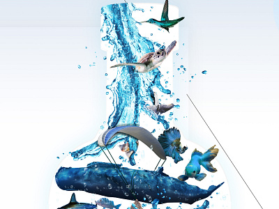 Absolut creative competition detail absolute communication design graphic illustration photo editing photo montage photoshop sea vodka water