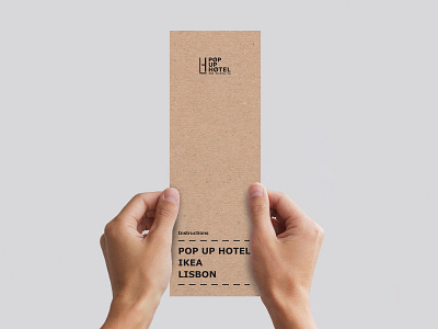IKEA Popup Hotel Meeting Invitation Proposal communication design graphic invitation invite mockup typography