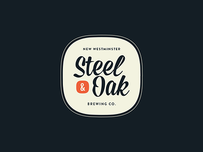 Steel & Oak Badge badge branding logo losttype mission script