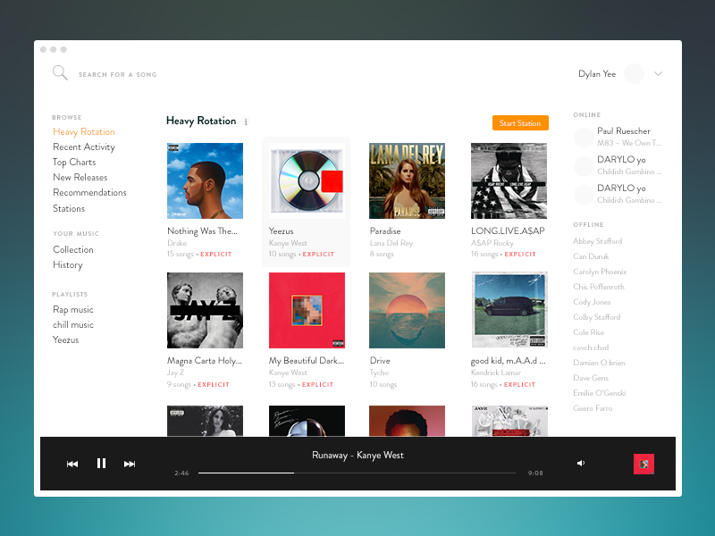 Rdio shot