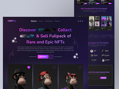 NFT Web Design - ENEFTio