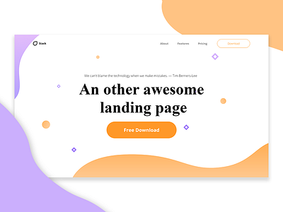 An other awesome landing page 2018 browser dailui header design hero home landing page ui ux ux ui ux design website