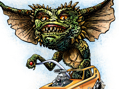 Gremlin Speed Demon chet phillips chetart gremlins hero complex gallery illustration joe dante