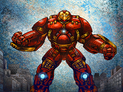 Smash age of ultron art avengers chet phillips comic book hulk hulkbuster illustration iron man marvel