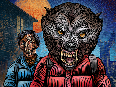 Beware The Moon art chet phillips hero complex gallery illustration rick baker werewolf