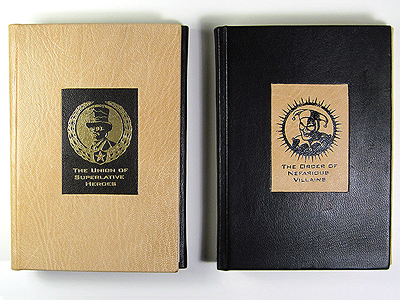 Superlative Nefarious Book book handmade leather steampunk superhero victorian