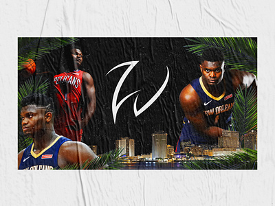 Zion Poster basketball jordan nba new orleans new orleans pelicans nike zion