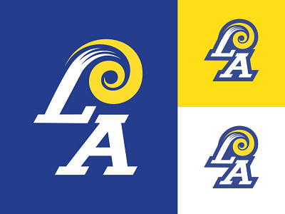 LA Rams Rebrand california football football logo larams logo los angeles lakers losangeles nfl rams rebrand