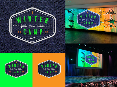 Nike Winter Camp badge branding camp logo nike patch swoosh