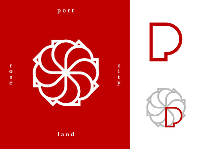 Rose City flower icon logo oregon pnw portland portlandia roses weekly challenge weekly warm up weeklywarmup