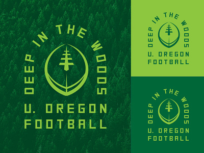 Deep in the Woods college football logo ncaa oregon pdx portland sports sports logo