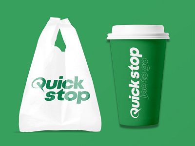 Quick Stop brand identity branding corporate corporate branding dribbbleweeklywarmup logo weekly challenge weekly warm up weeklywarmup