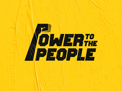 Power to the People black lives matter blm logo