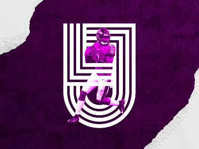 Lamar Jackson Logo football jackson lamar logo logo design logodesign mvp nfl sports sports logo