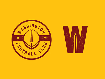 Washington Football Club badge badge logo branding crest dc football logo nfl redskins sports sports branding sports design sports logo washington washington dc