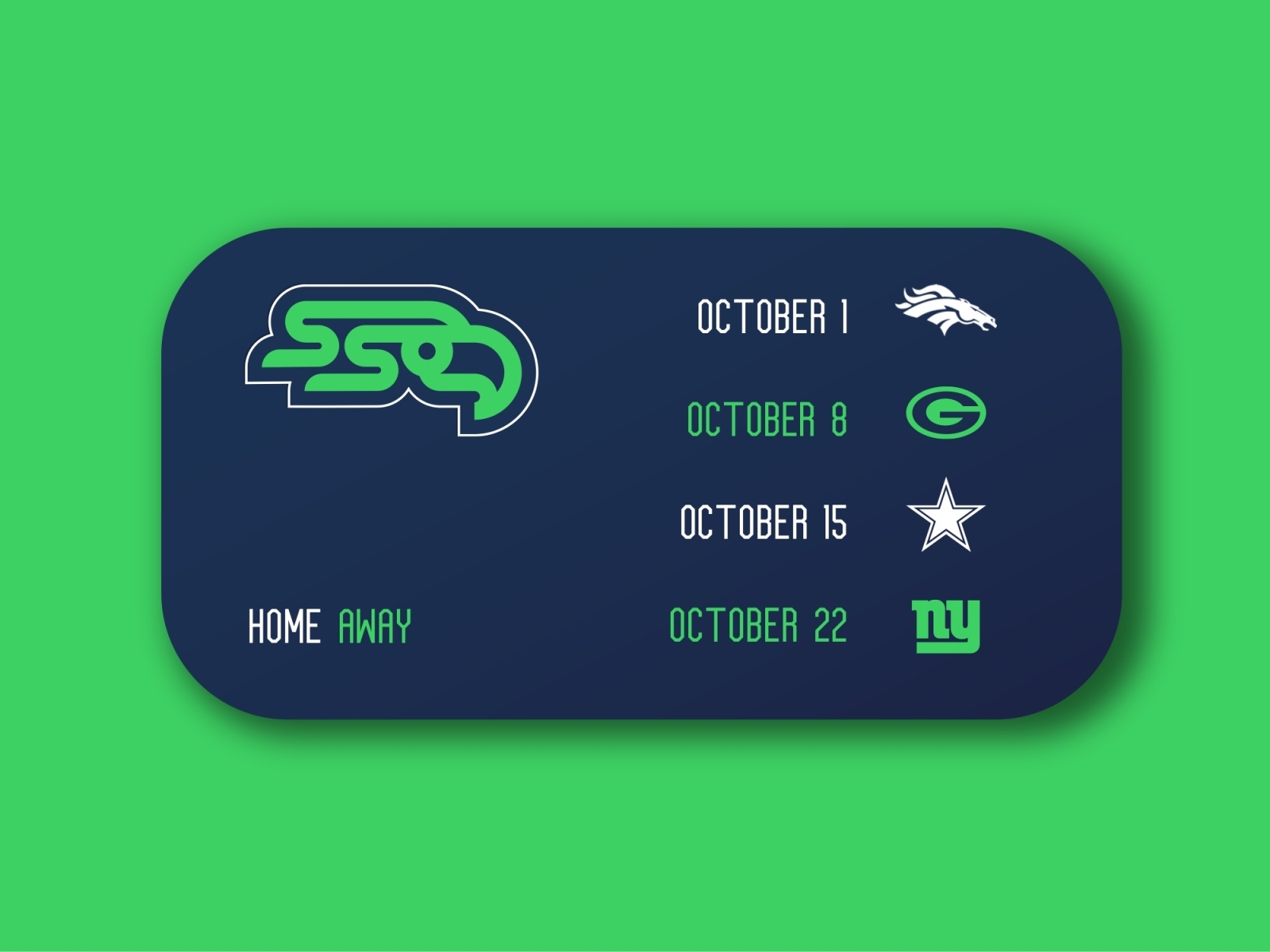 Seahawks Jersey by Jack Moran on Dribbble