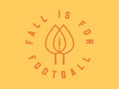 Fall is for Football dribbbleweeklywarmup football logo logo design logodesign sports sports design sports logo weekly weekly challenge weekly warm up weeklywarmup