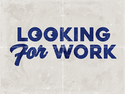 Looking for Work design graphic design graphicdesign job jobs jobseeker logo logo design logodesign logos logotype nike oregon pdx pnw portland work