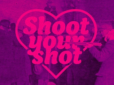 Shoot Your Shot card logo logo design logodesign logos logotype valentine weekly weekly challenge weekly warm up weeklywarmup