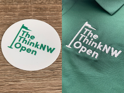 The ThinkNW Open advertising brand design branding golf graphic design identity logo logodesign logotype oregon portland sports