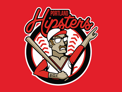 Portland Hipsters baseball hipster oregon pdx portland sports