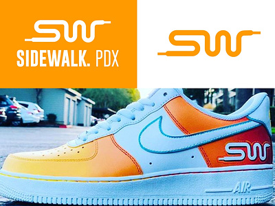 Sidewalk. PDX af1 airforce nike pdx portland shoes