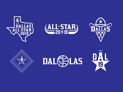Dallas All-Star Logo System allstar basketball dallas dallas mavericks nba texas