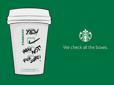 Anti-Advertising Campaign for Starbucks anti ad controversy graphic design illustration starbucks