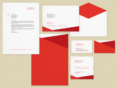 Concepts/Drafts for MERX identity concepts drafts identity stationery