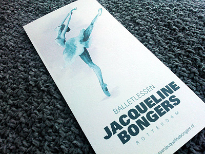 Flyer for ballet school ballet dance flyer logo
