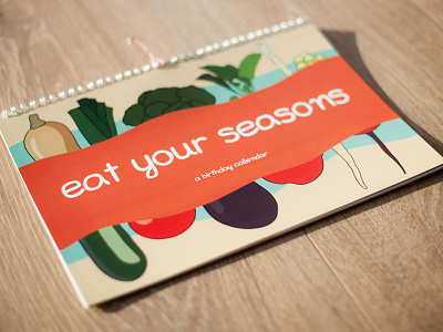 Eat your seasons calendar illustration