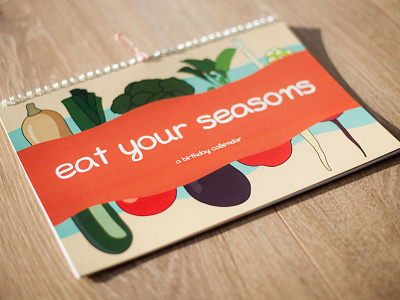 Eat your seasons calendar illustration