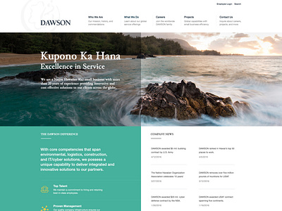 DAWSON 8(a) Native Hawaiian Website Design and Development