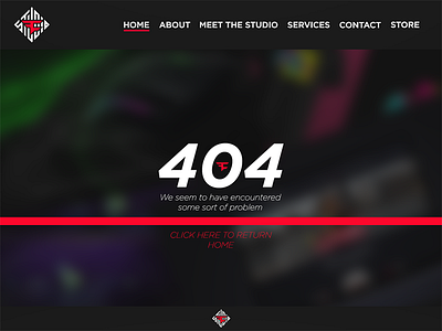 FaZe Studio 404 Page Design design faze studio website