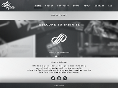 Project Infinite Landing Page Design